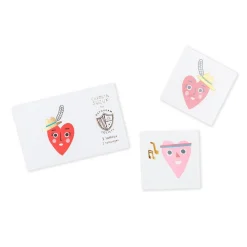 Heartbeat Gang Temporary Tattoos, Pack of 2