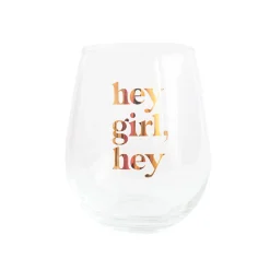 hey girl, hey Witty Wine Glass