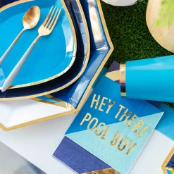 Hey There Pool Boy Witty Cocktail Napkins, Pack of 20