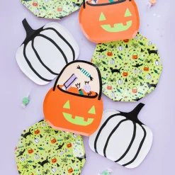 Hocus Pocus Trick or Treat Large Plates, Set of 8