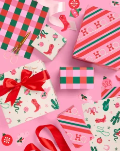 HO-down Wrapping Paper - 12 sheets + 16 tags