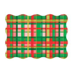 Holiday Plaid Placemats, Pack of 24
