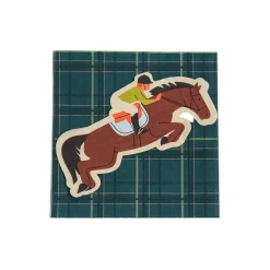 Horse Plaid Party Napkins, Set of 20
