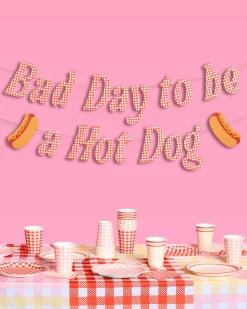Hot Dog Banner - printed paper banner