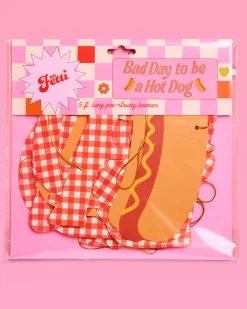 Hot Dog Banner - printed paper banner