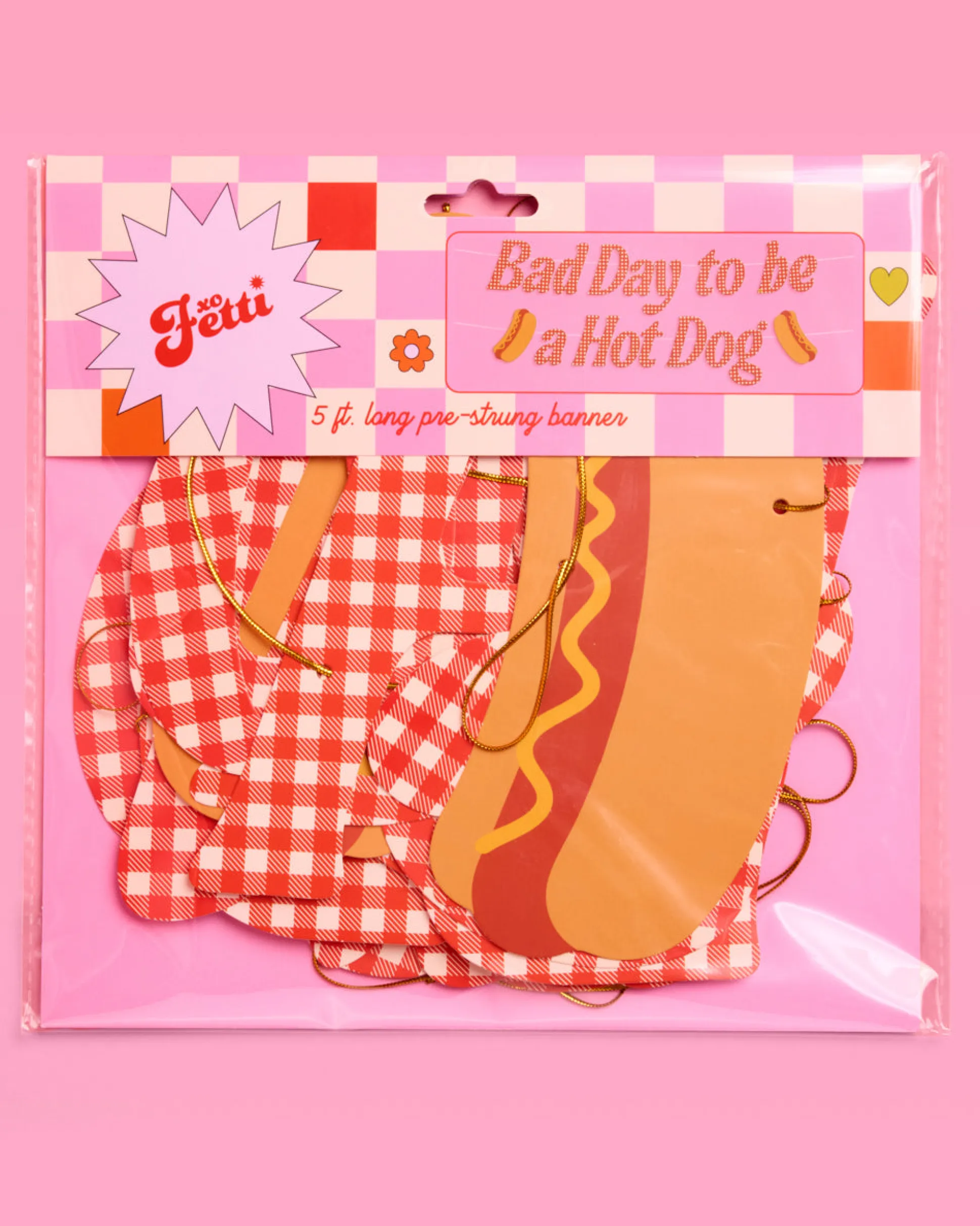 Hot Dog Banner - printed paper banner