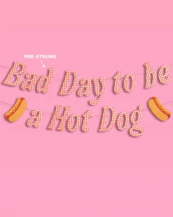 Hot Dog Banner - printed paper banner