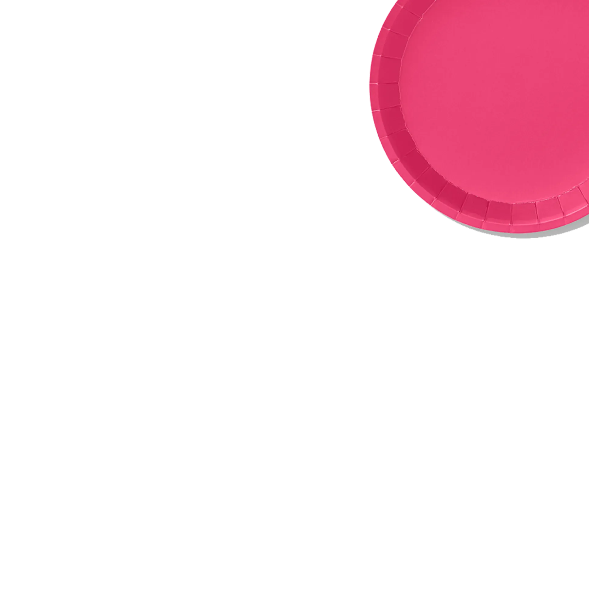 Hot Pink Classic Small Plates (10 per pack)
