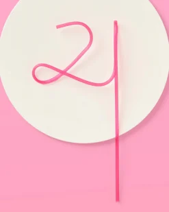 Hot Pink 21 Forever Straw