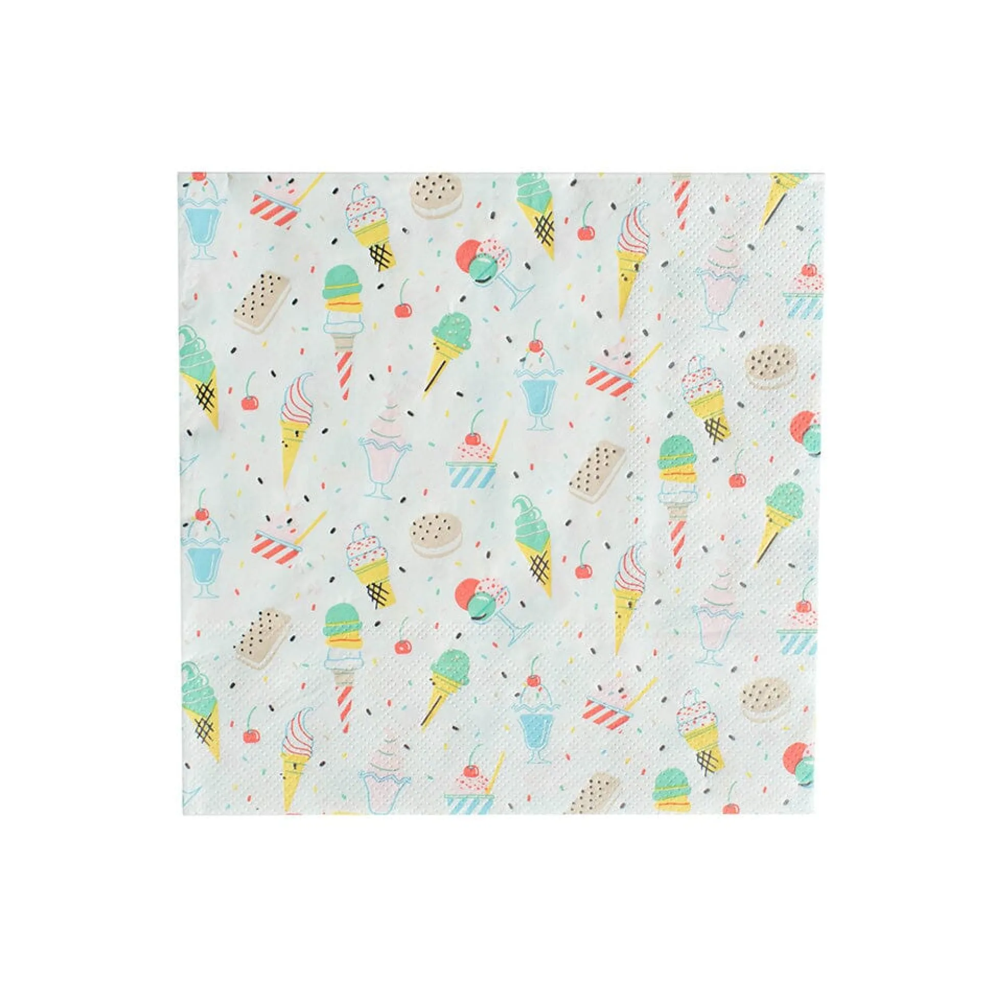 Ice Cream Dreams Large Napkin, Pack of 16