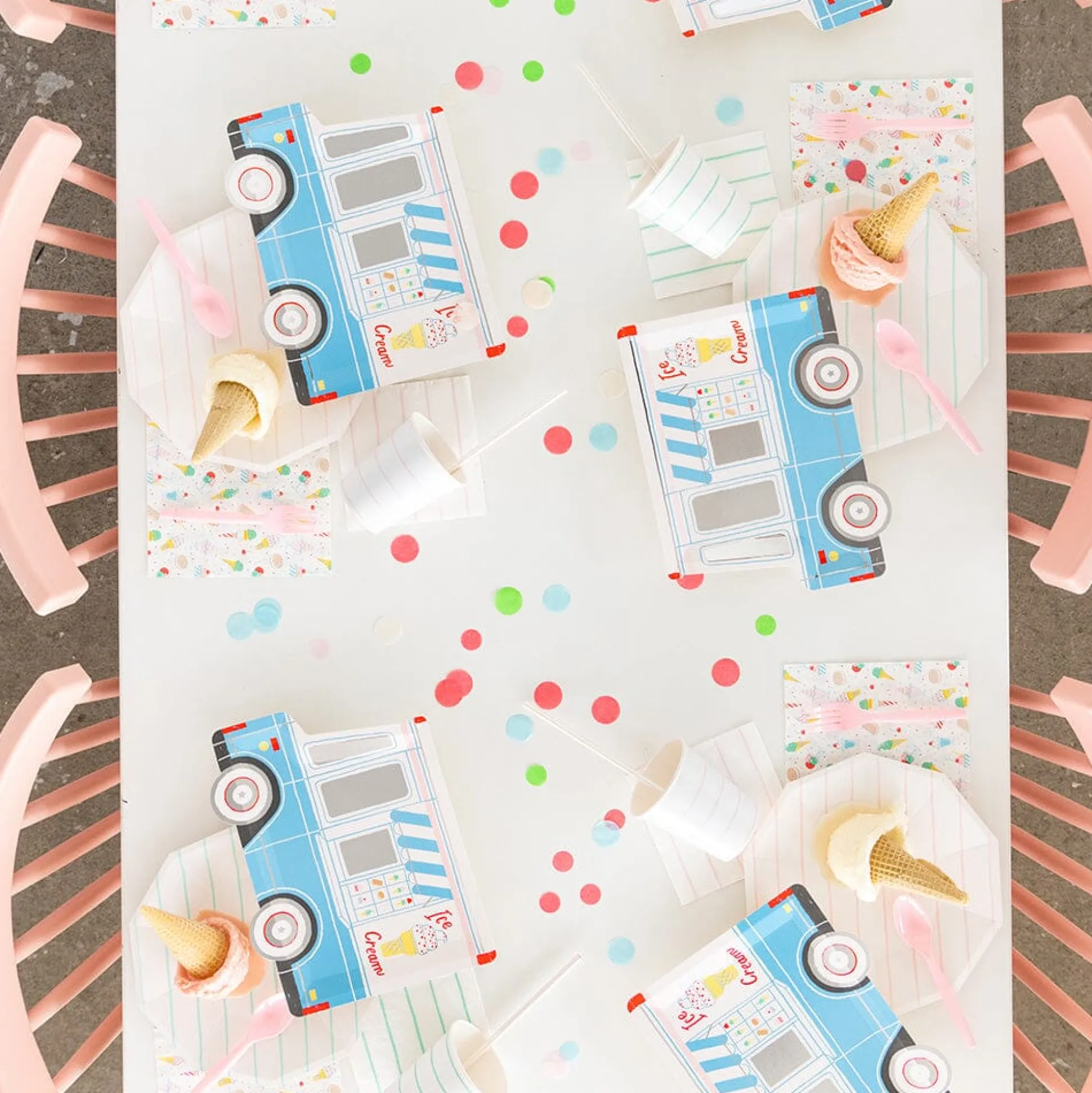 Ice Cream Dreams Large Napkin, Pack of 16
