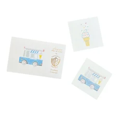 Ice Cream Dreams Temporary Tattoos, Pack of 2