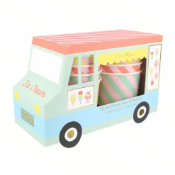 Ice Cream Tubs & Spoons, Pack of 12