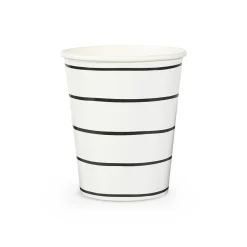 Ink Frenchie Striped 9 oz Cups, Pack of 8