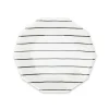 Ink Frenchie Striped Small Plates, Pack of 8