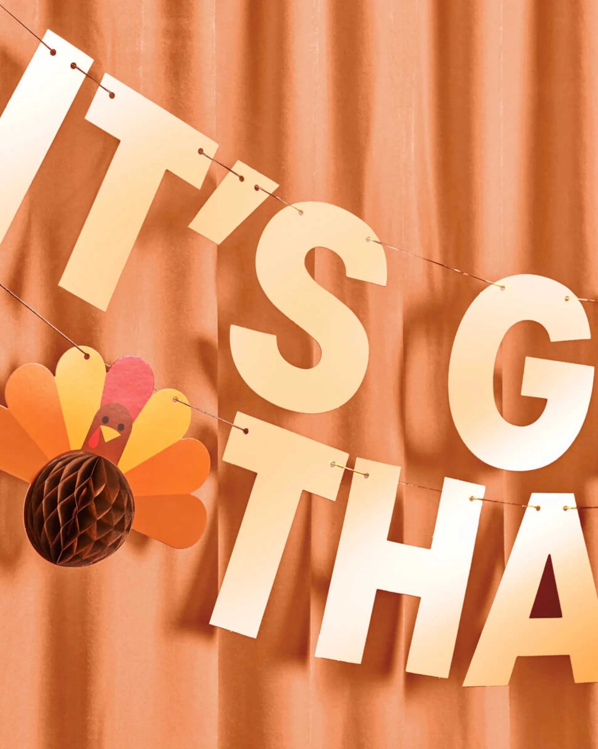 It's Giving Thanks Banner - 3D paper banner
