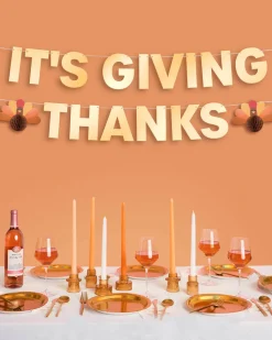 It's Giving Thanks Banner - 3D paper banner