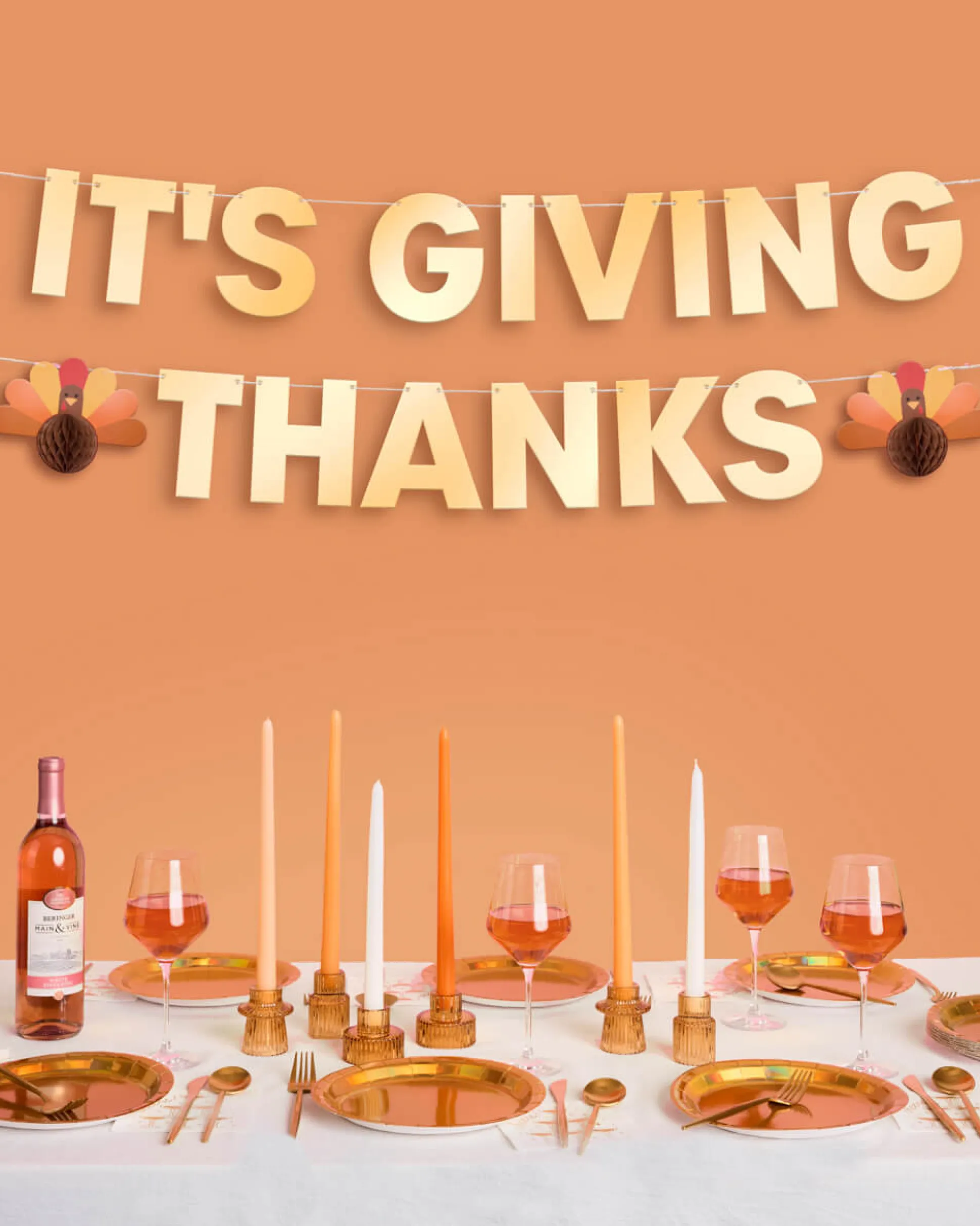 It's Giving Thanks Banner - 3D paper banner
