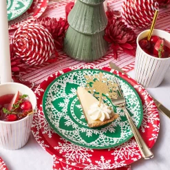 Jolly Snowflake Large Plates (10 Per Pack)