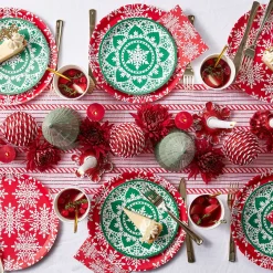 Jolly Snowflake Large Plates (10 Per Pack)