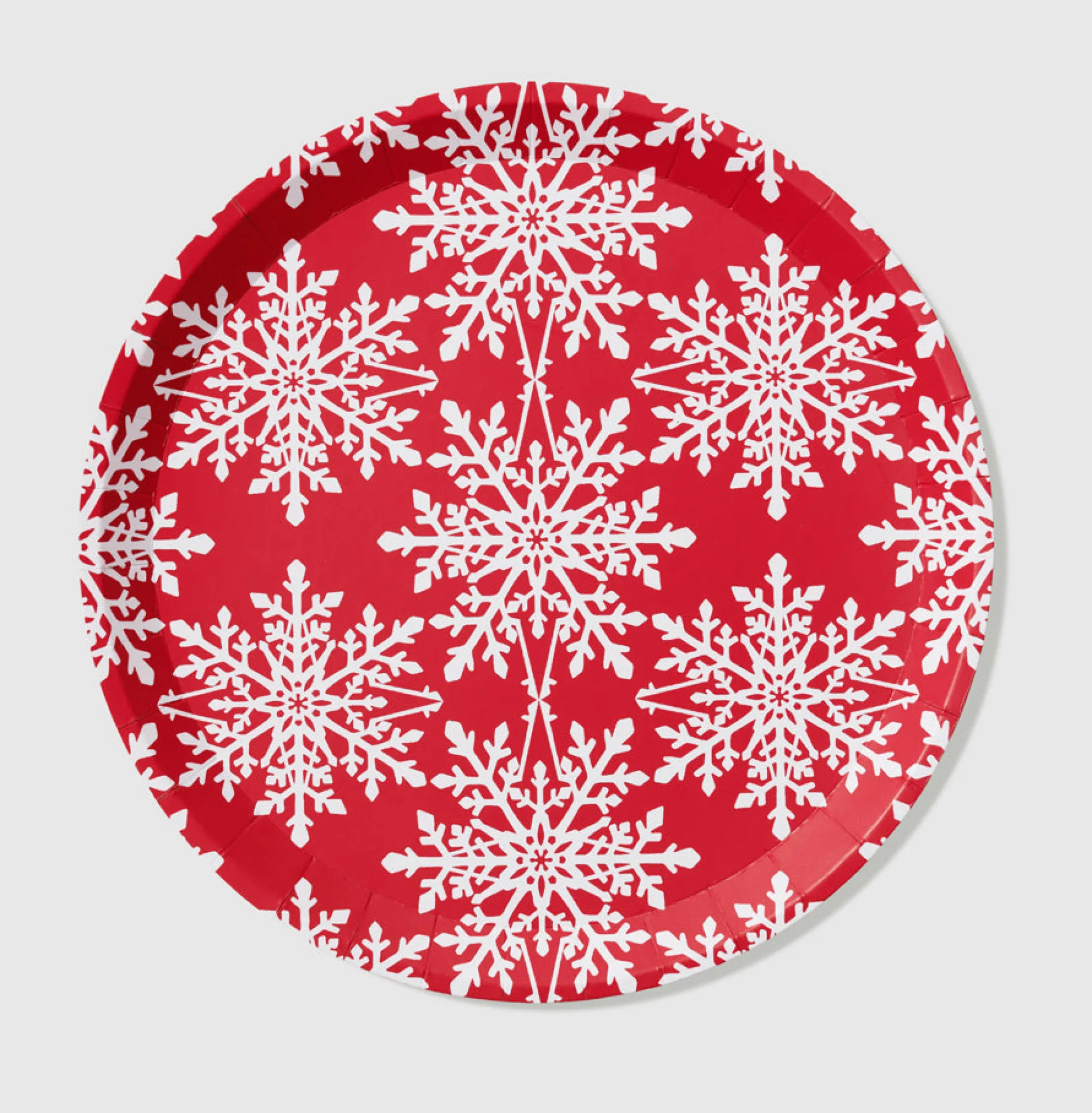 Jolly Snowflake Large Plates (10 Per Pack)