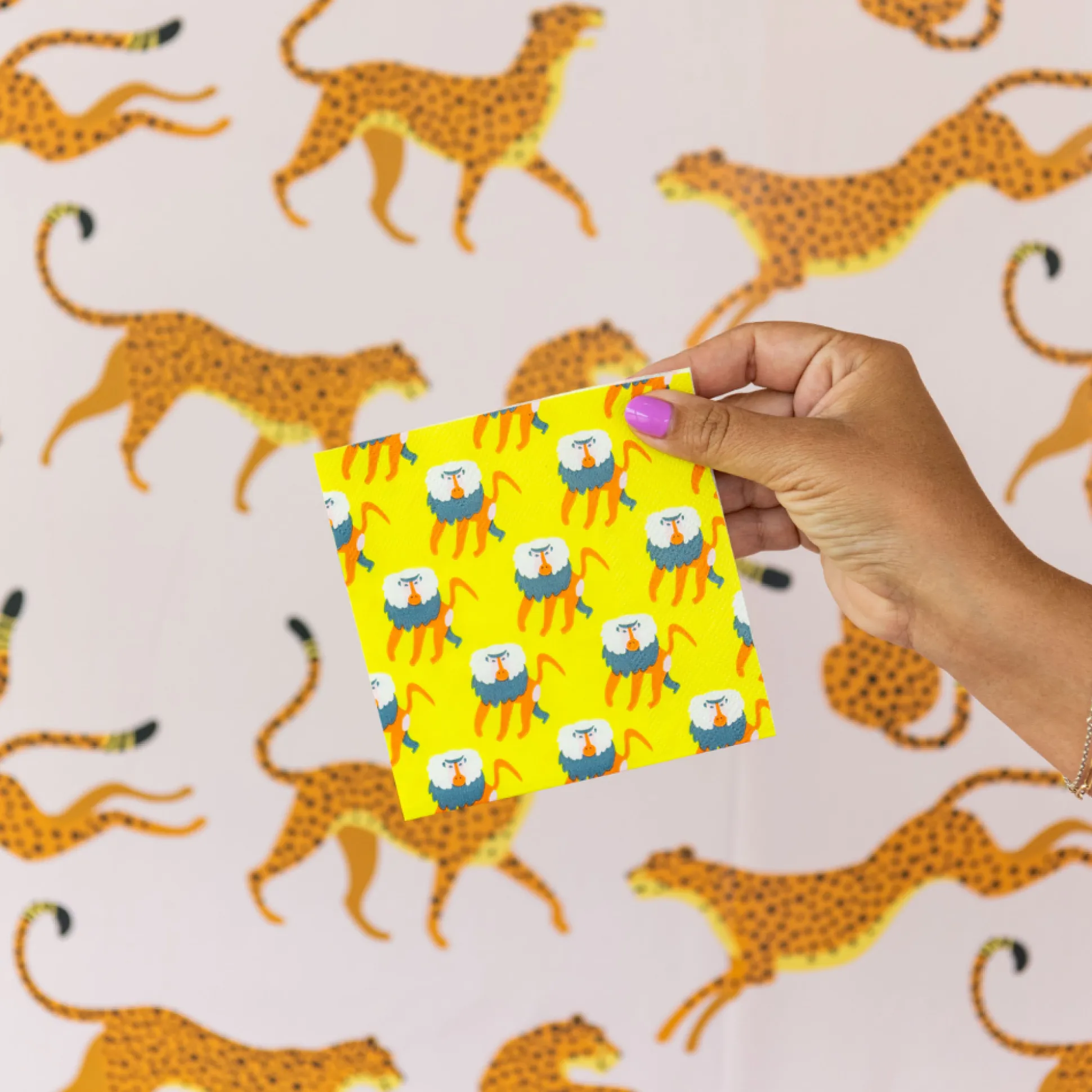 Jungle Animals Cocktail Napkins, Pack of 20