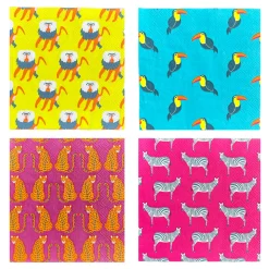 Jungle Animals Cocktail Napkins, Pack of 20