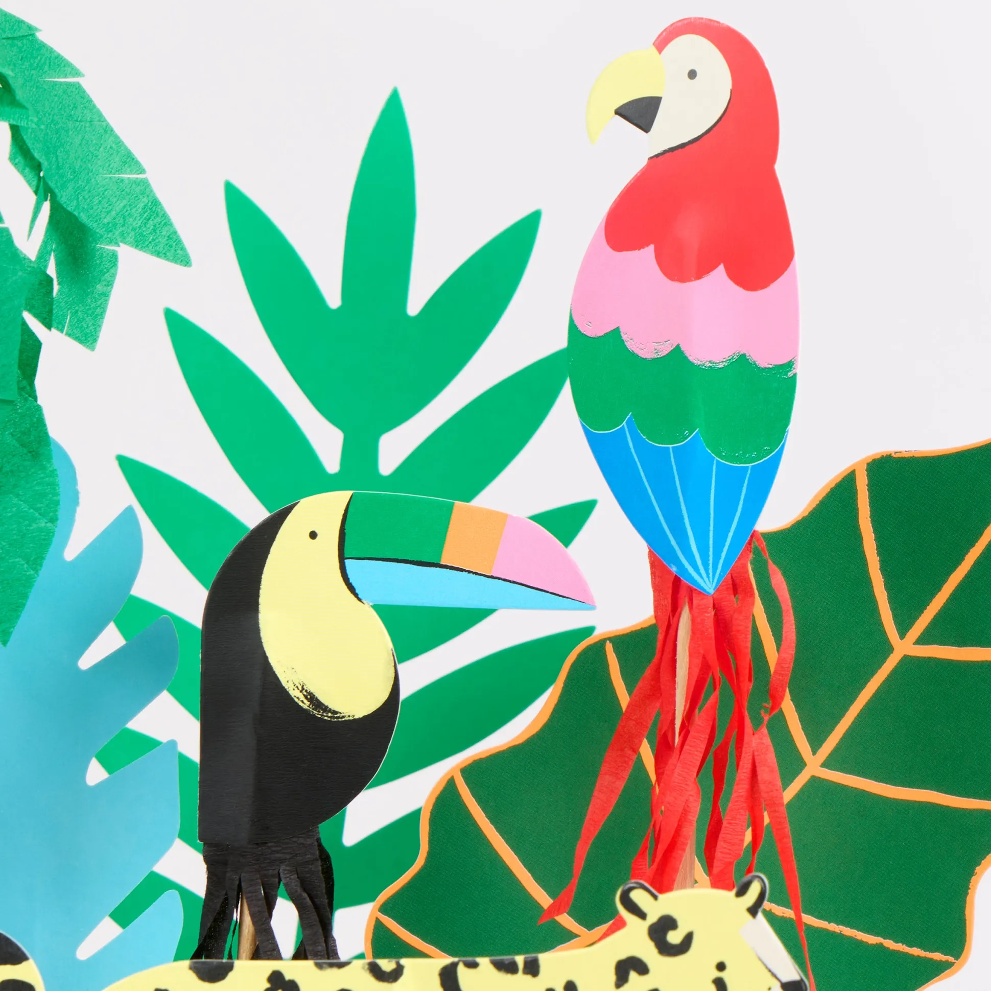 Jungle Jamboree Cake Toppers (x 8)