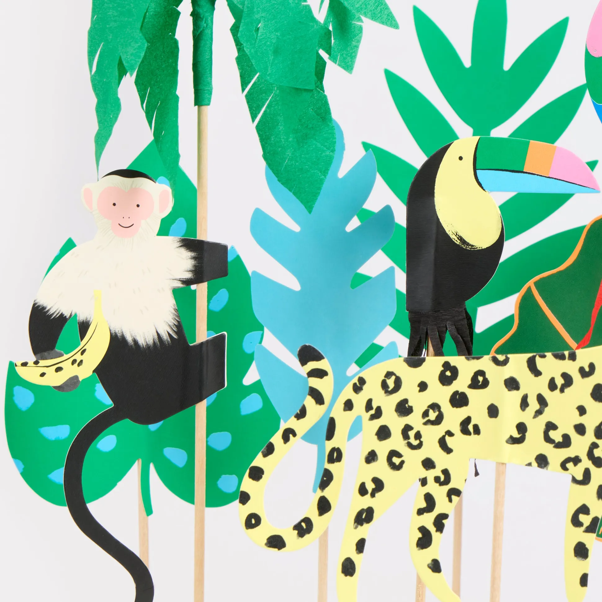 Jungle Jamboree Cake Toppers (x 8)