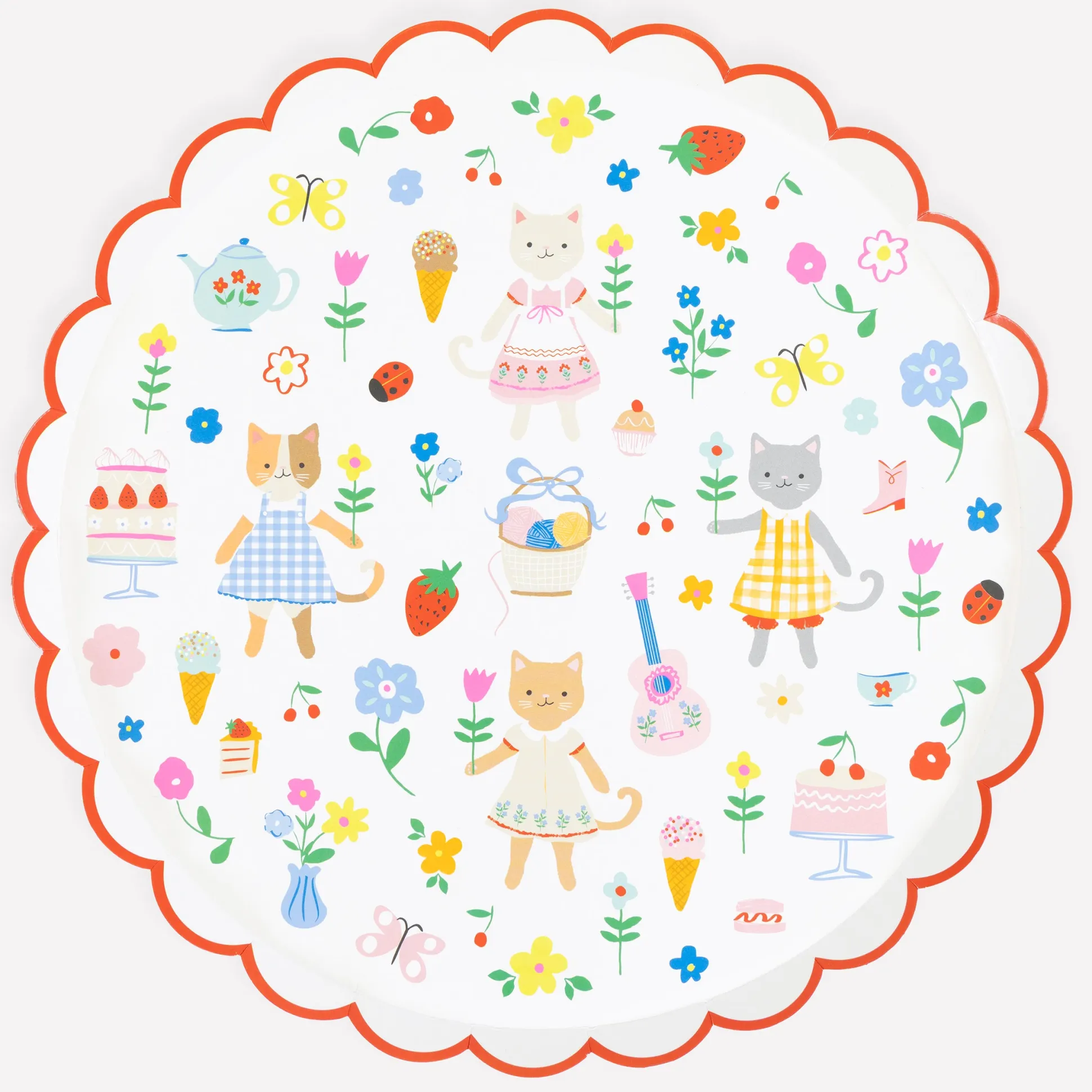 Kitten Club Dinner Plates (x 8)