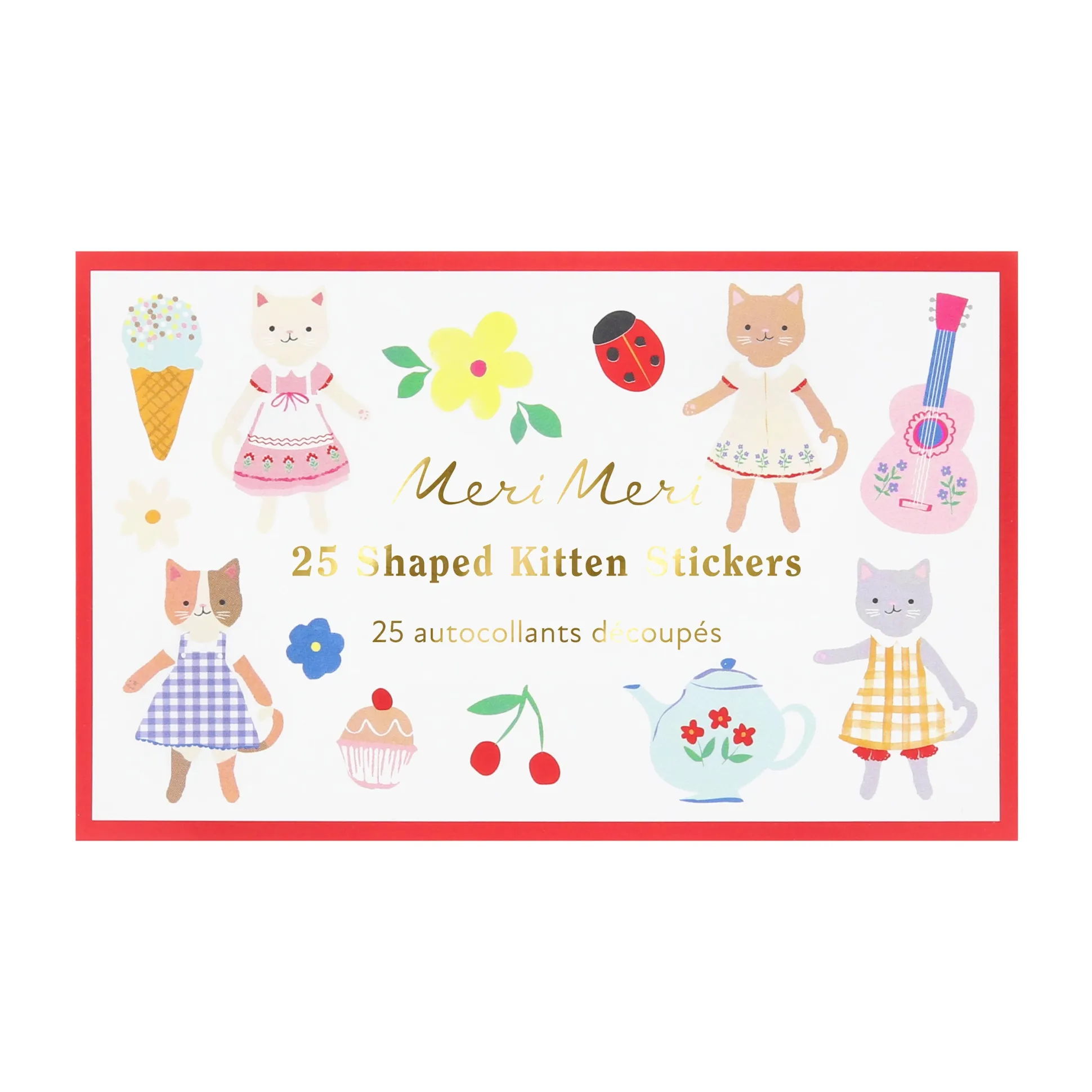 Kitten Club Shaped Stickers (x 25 stickers)