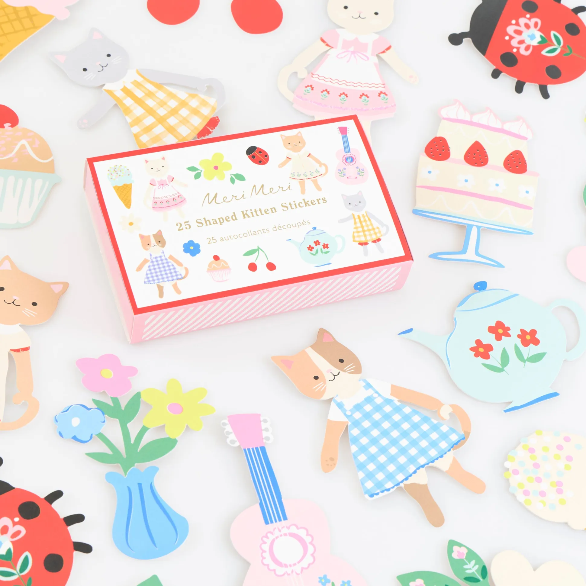 Kitten Club Shaped Stickers (x 25 stickers)
