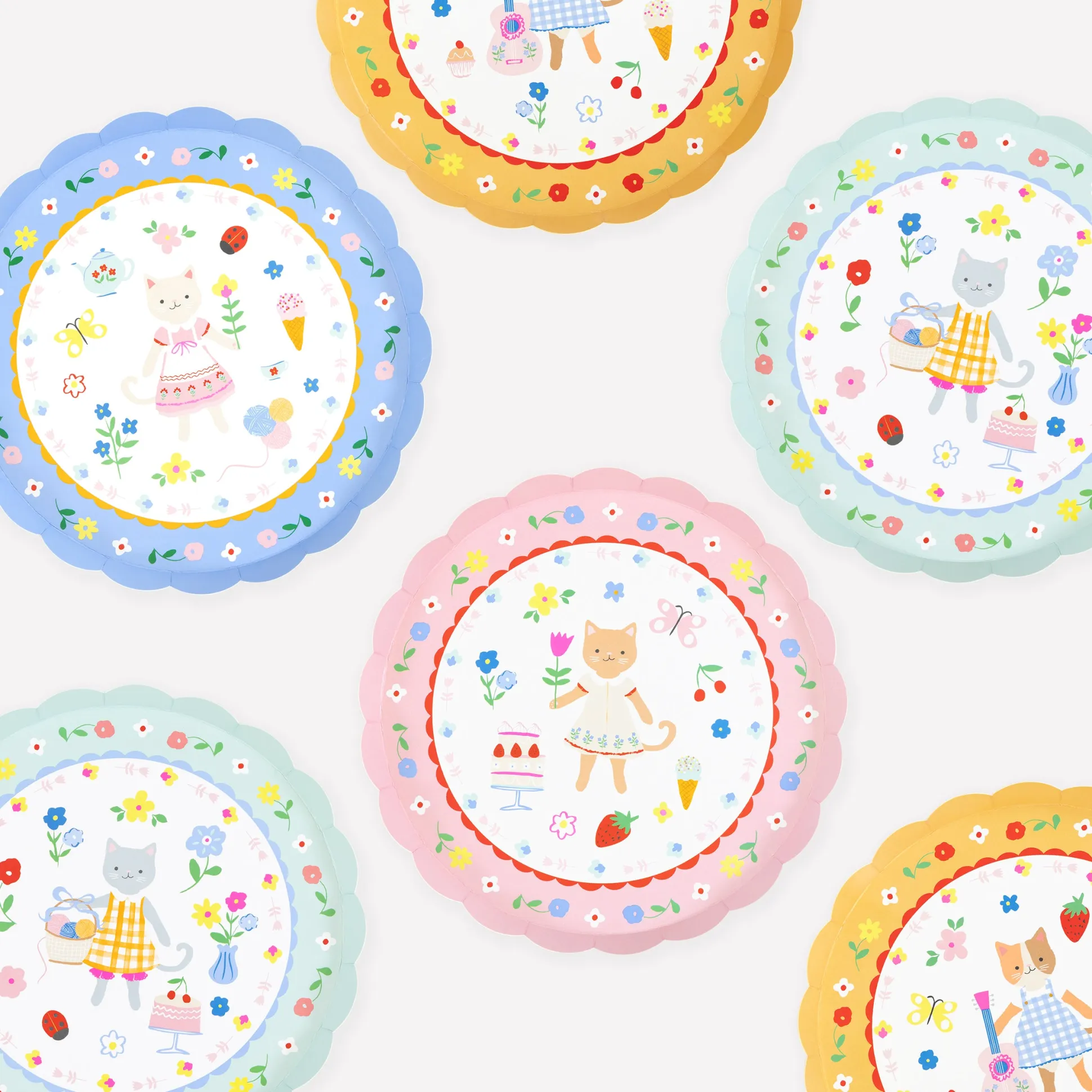 Kitten Club Side Plates (x 8)