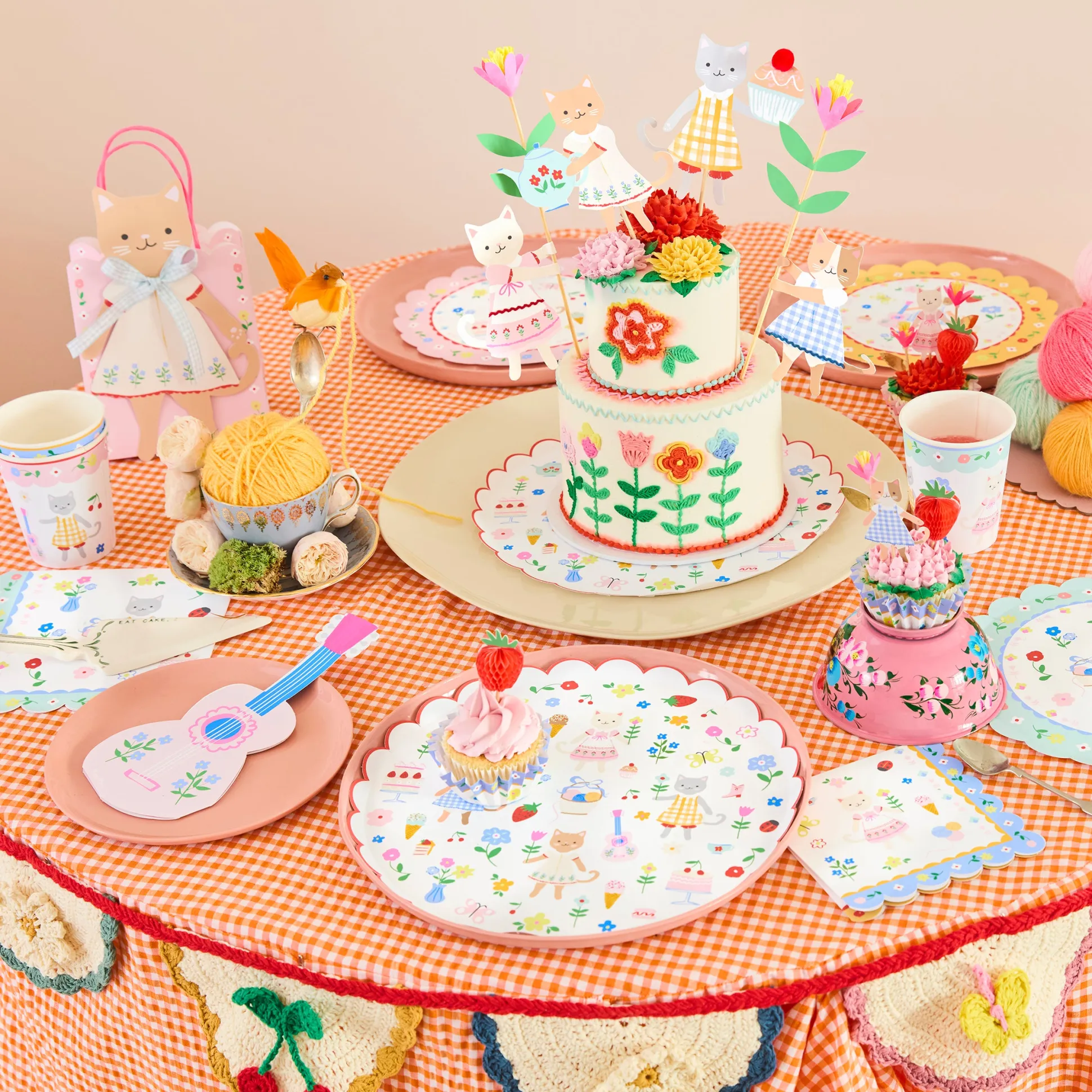 Kitten Club Small Napkins (x 16)
