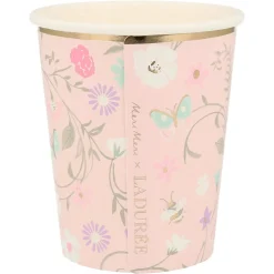 Ladurée Paris Floral Cups, Pack of 8