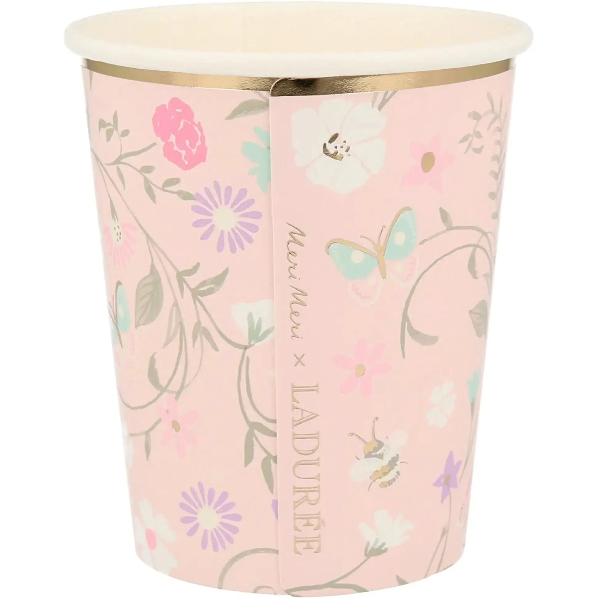 Ladurée Paris Floral Cups, Pack of 8