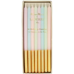 Ladurée Paris Gold Leaf Candles, Pack of 16
