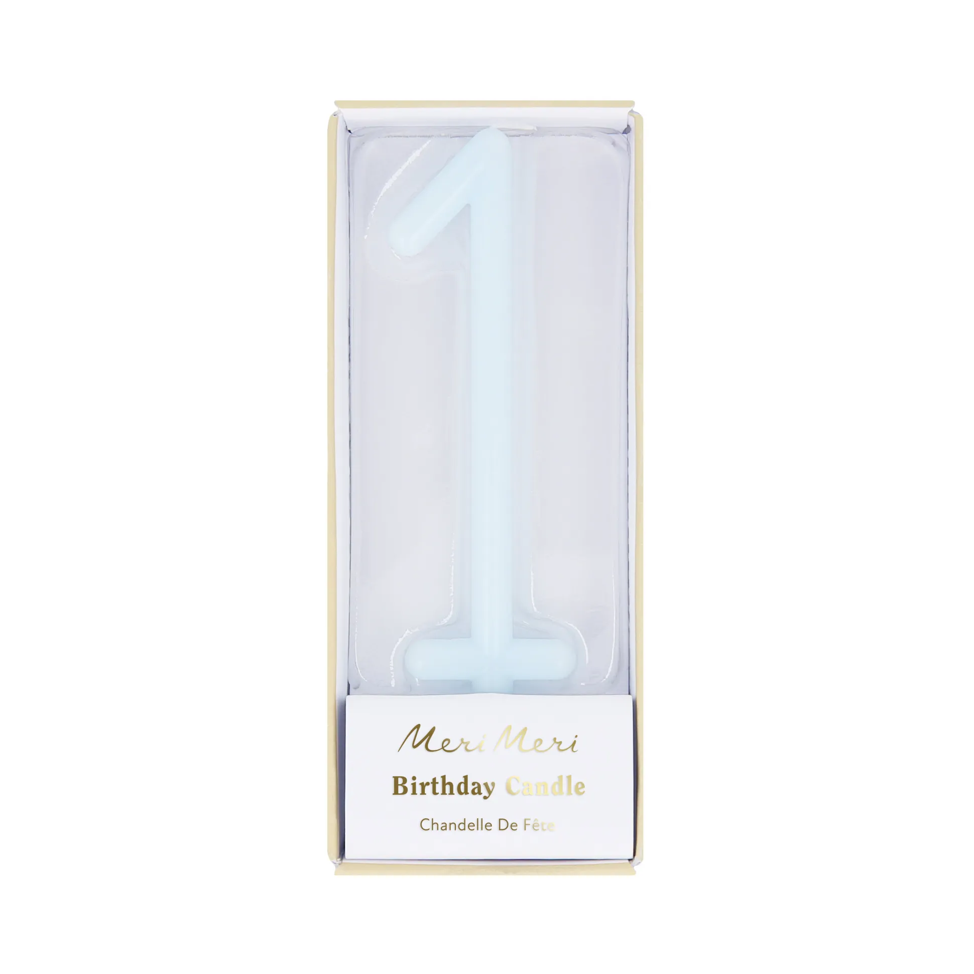 Large Slim Number 1 Candle