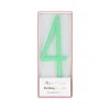 Large Slim Number 4 Candle