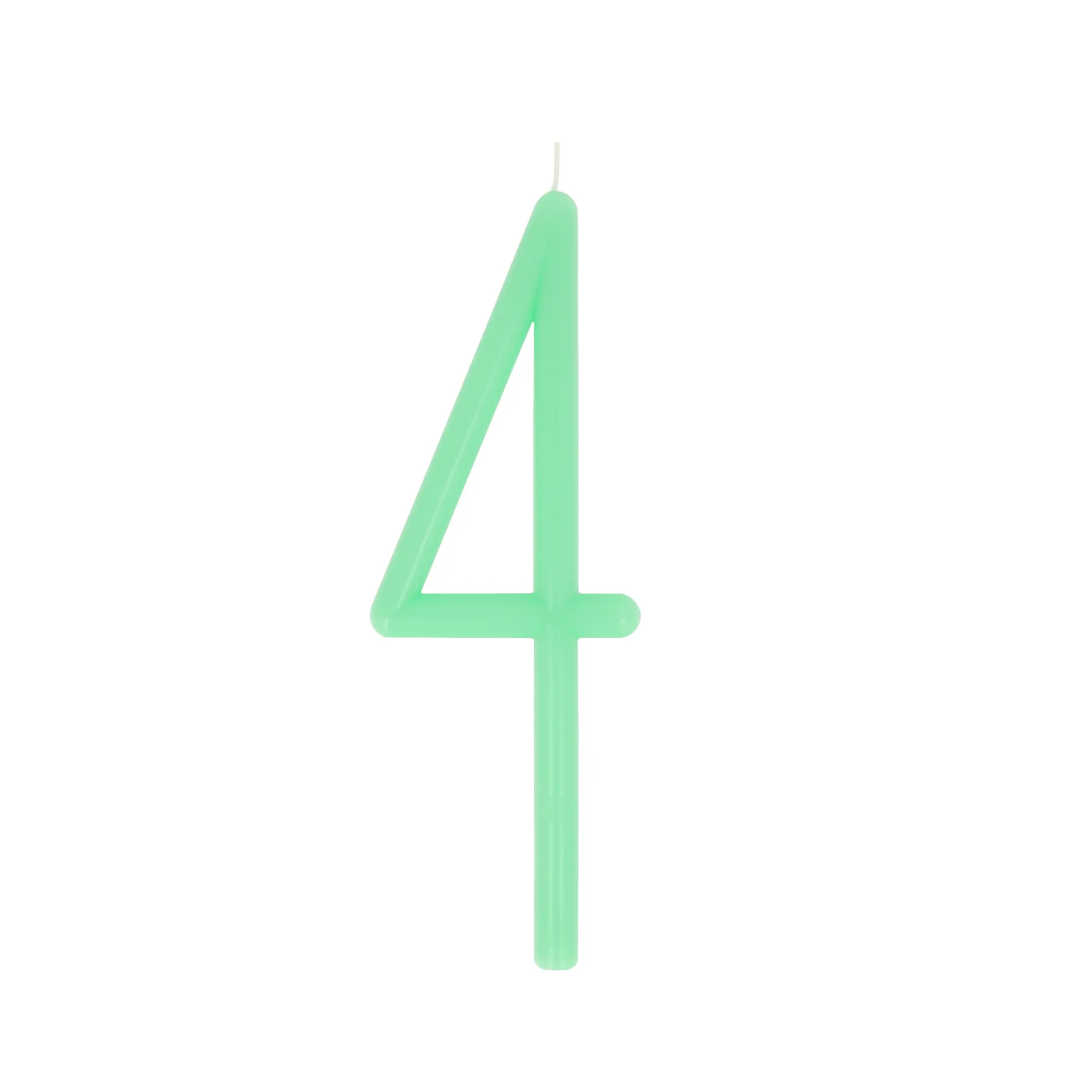 Large Slim Number 4 Candle
