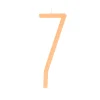 Large Slim Number 7 Candle