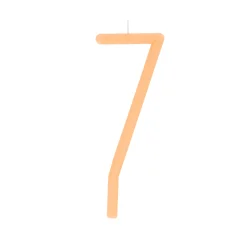 Large Slim Number 7 Candle
