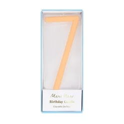 Large Slim Number 7 Candle