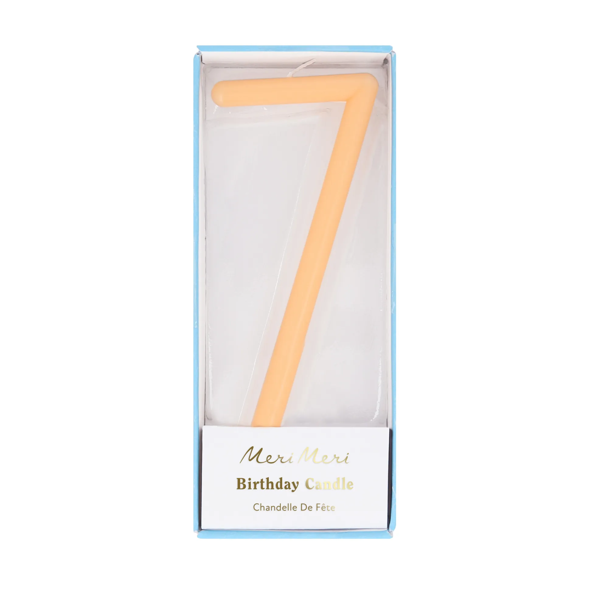 Large Slim Number 7 Candle