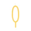 Large Slim Number 0 Candle