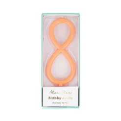 Large Slim Number 8 Candle