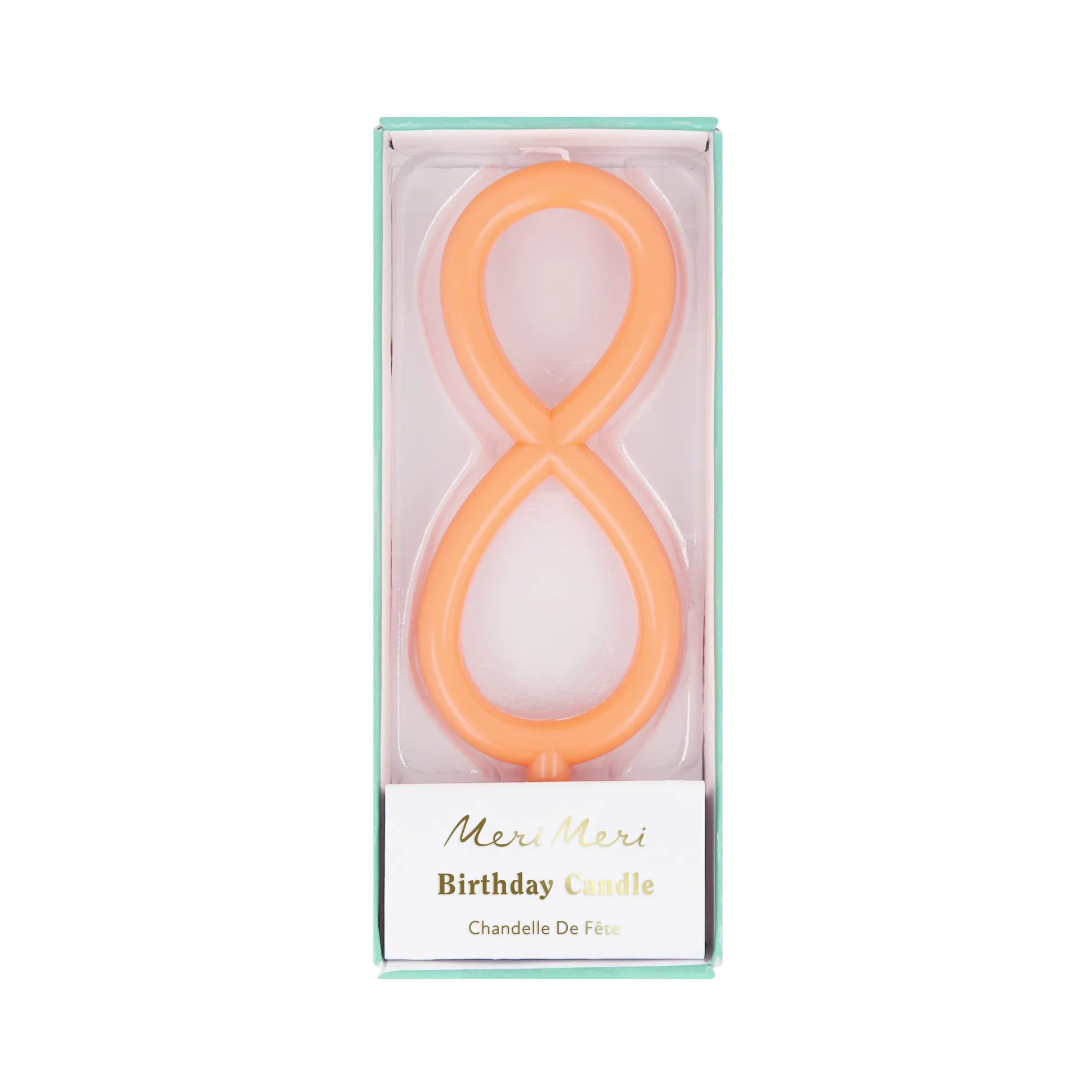 Large Slim Number 8 Candle