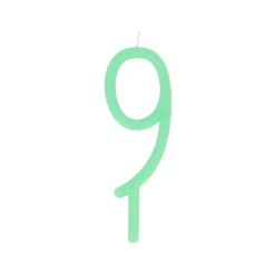 Large Slim Number 9 Candle