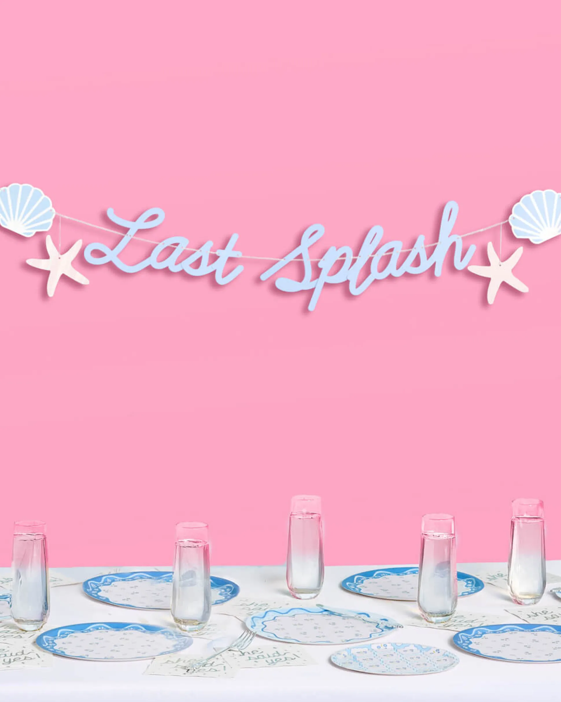 Last Splash Banner - matte blue banner