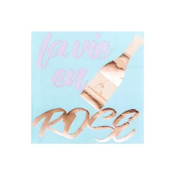 La Vie en Rosé Witty Cocktail Napkins, Pack of 20
